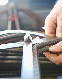 Kontrolle des Baustahls